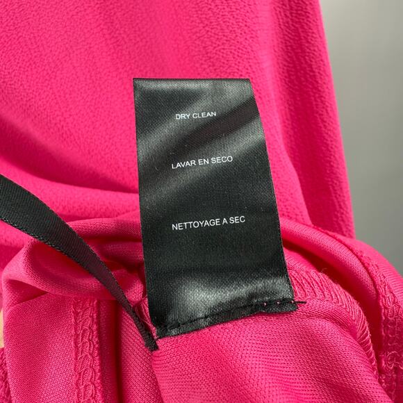 Jessica Simpson Dress SZ8 NWT Bow Back Flutter Sleeve Fuchsia Pink Cocktail Mini - Picture 16 of 16